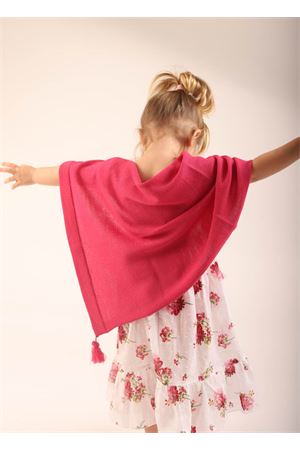 Fuchsia cape for new born Capridea | PBWOOLNFUCSIA